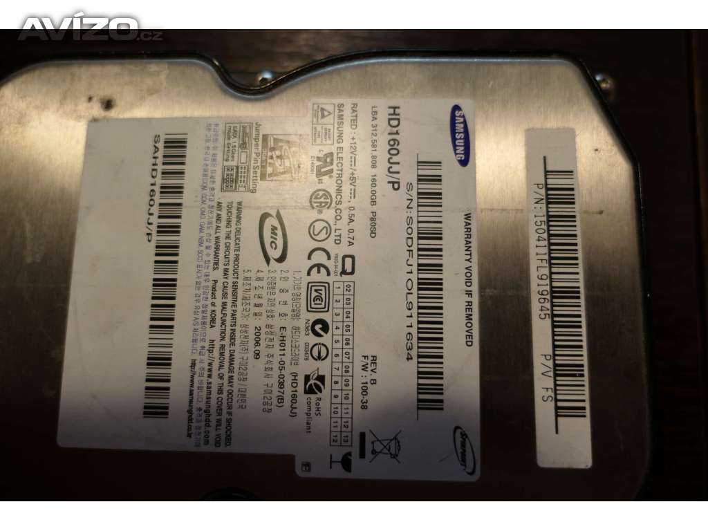 Elektronika z HDD Samsung HD160JJ/P 160GB