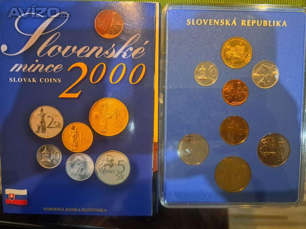 SLOVENSKÁ REPUBLIKA: SADA OBĚŽNÝCH MINCÍ 2000