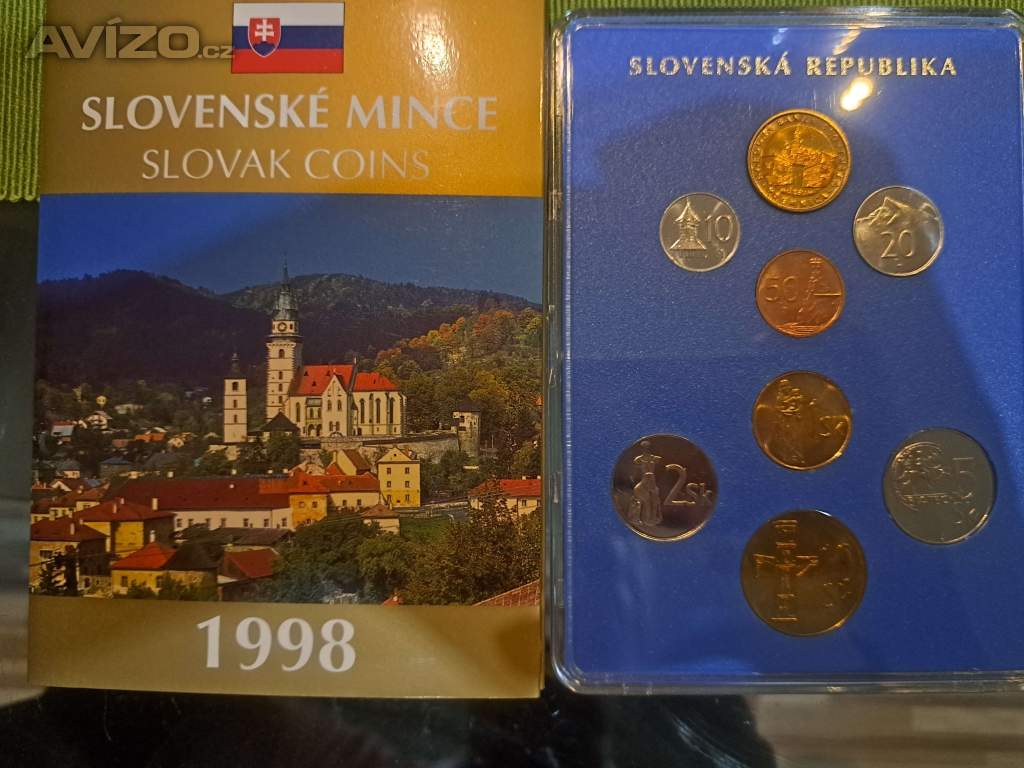 SLOVENSKÁ REPUBLIKA: SADA OBĚŽNÝCH MINCÍ 1998