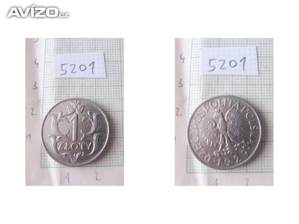 1 Zloty 1929 (Polsko) - stará mince