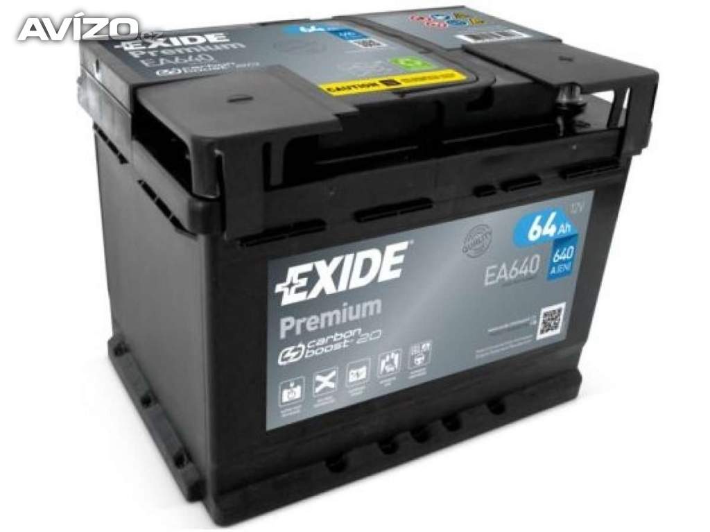 Autobaterie Exide Premium EA640 64Ah 640A