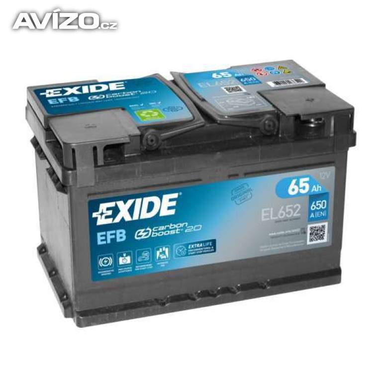 Autobaterie Exide EL652 EFB 65Ah 650A