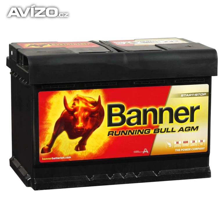 Autobaterie BANNER RUNNING BULL P57001 AGM 70Ah 720A