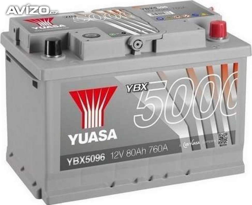 Autobaterie YUASA YBX5096 80Ah 740A