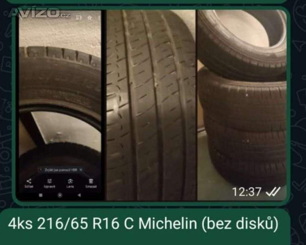 Pneumatiky prodej 216/65 R 16 C