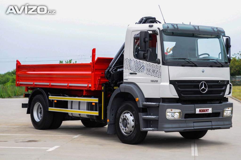 MERCEDES AXOR 1829 TŘÍSTRANNÝ SKLÁPĚČ + HYDR. RUKA - EURO 4