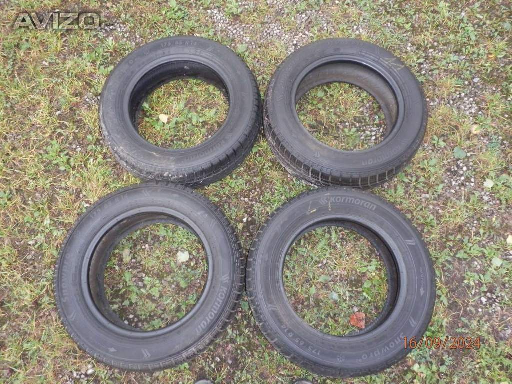 Prodám 4x Zimní gumy KORMORAN  175/65 R14  vzorek 4x 6,3MM