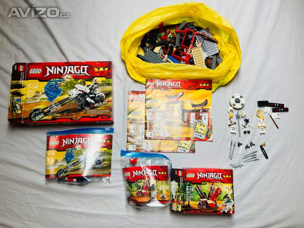 Lego Ninjago Sbírka (2258, 2259, 2504) – Skvělý stav!