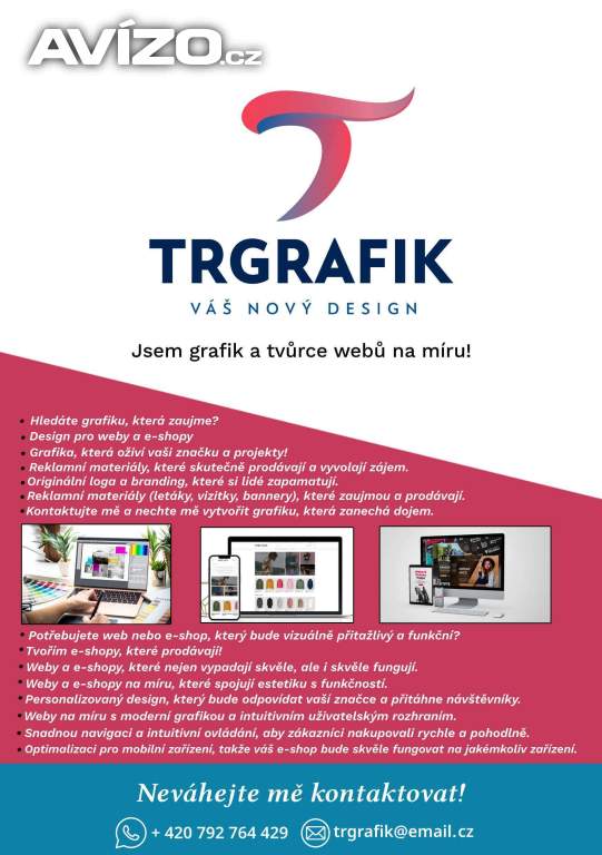 Grafické práce tvorba webových stránek a e-shopů