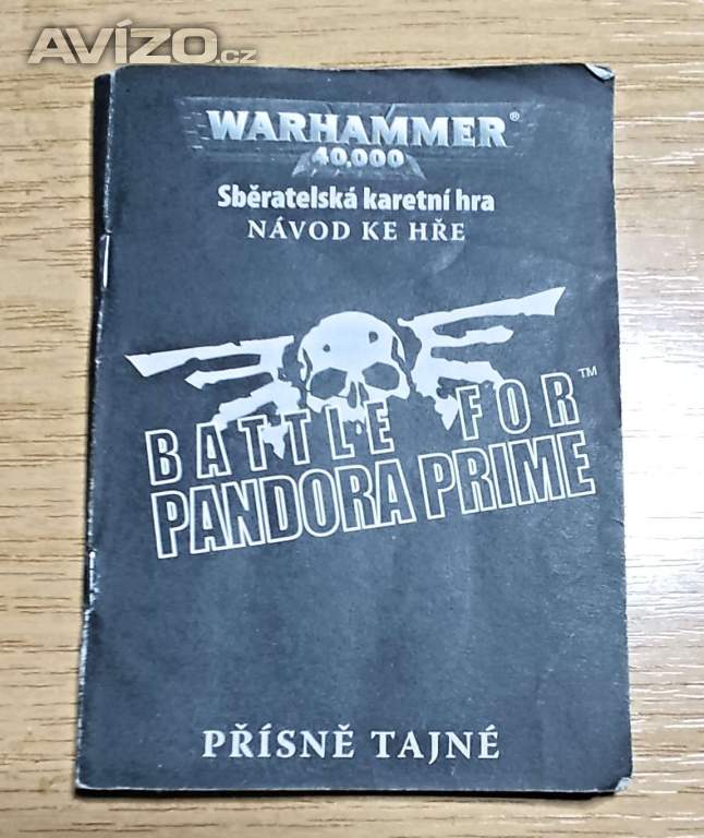 Zběratelská kartová hra WARHAMMER BATTLE FOR PANDORA PRIME-návod