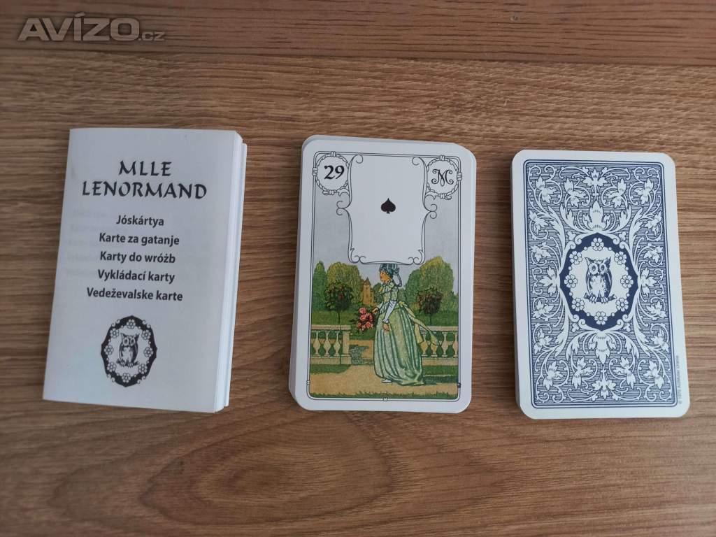 Prodám zcela nové karty Mlle. Lenormand