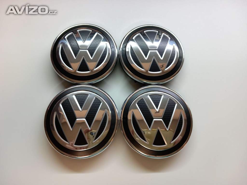 Středové krytky Vw, 65x56mm, Nové logo struktura