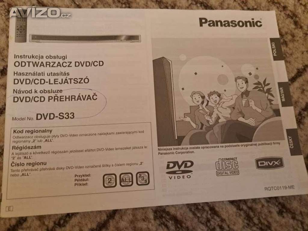 Panasonic DVD/CD přehrávač S33