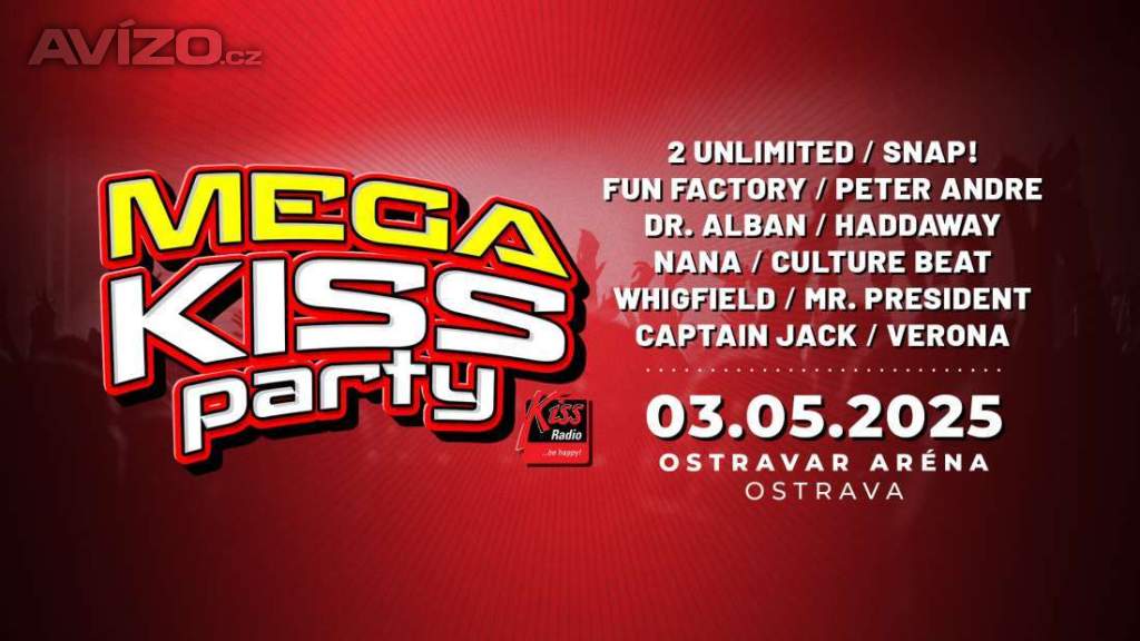 Mega Kiss party-prodám 2 vstupenky k sezení