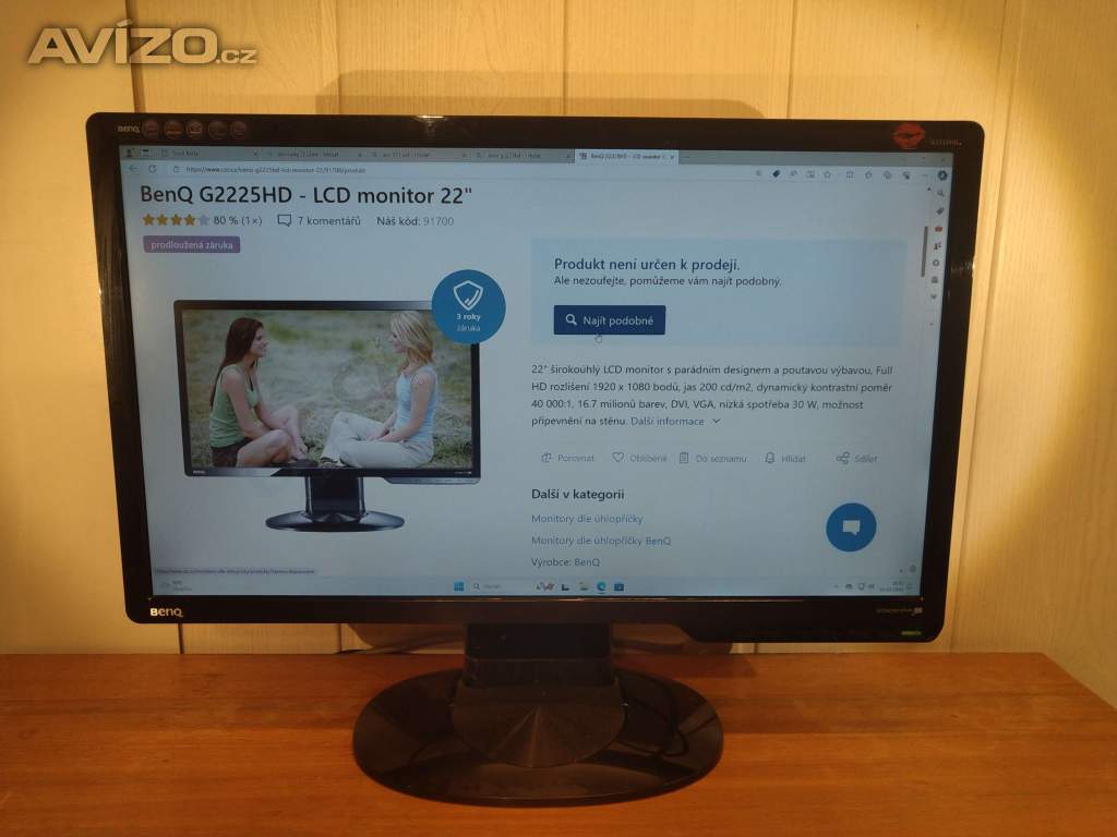 LCD#46 monitor 22 BenQ G2225HD, FullHD