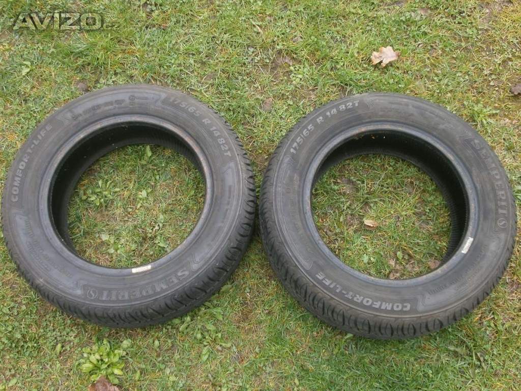 Prodám 2x Letní gumy SEMPERIT  175/65 R14  2x 7,2MM  cena za obě: 1200kč.