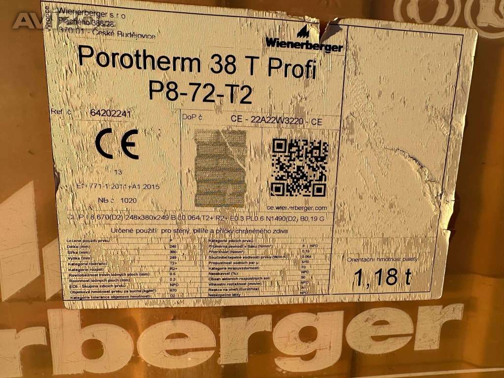 Cihly Porotherm 38 T-Profi