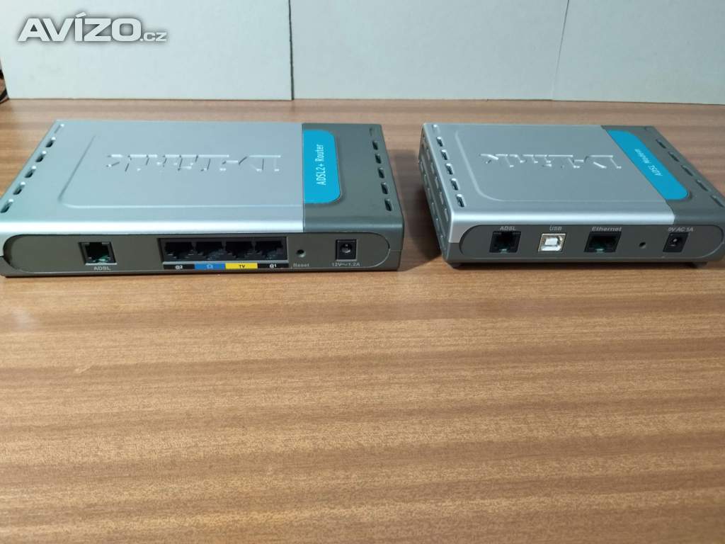 2x Modem Zyxel P-660hw-T3 + D-Link