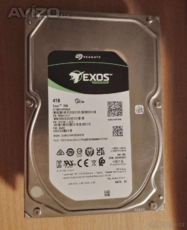 SEAGATE EXOS 7E8 4TB.