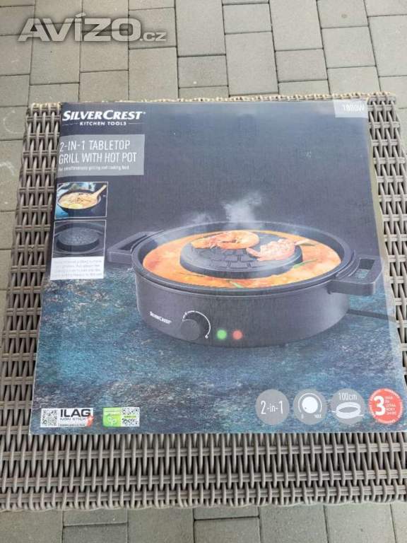 Gril SILVERCREST Hot pot se stolním grilem 2 v 1