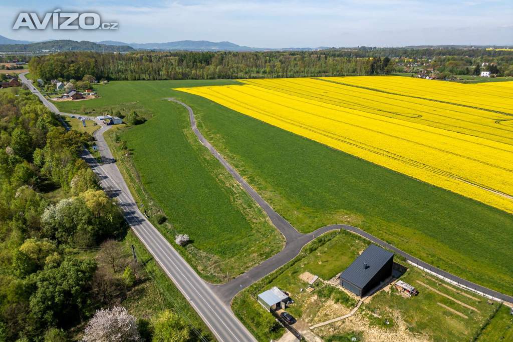 Prodej stavebních pozemků Vojkovice u Nošovic a Dobré