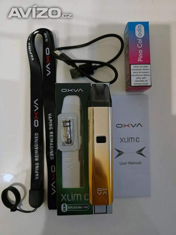 OXVA XlimC Gold, komplet, nové + PinaColada