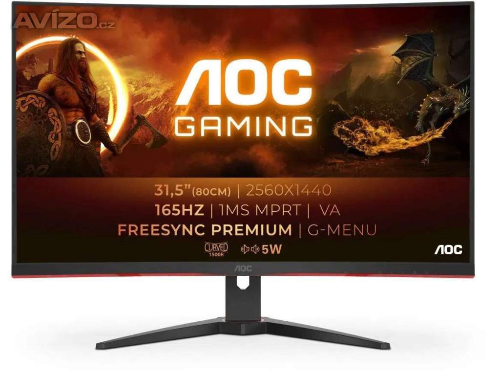 32 AOC CQ32G2SE/BK Gaming 2K r.v. 2024 záruka