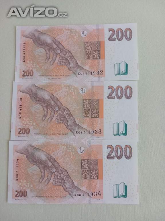Bankovky 200 Kč, 2018 r., K08 .