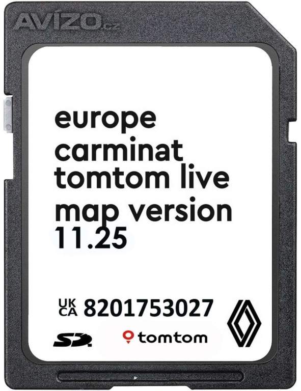 Mapy SD Karta RENAULT CARMINAT TomTom (LIVE) EUROPE 2024