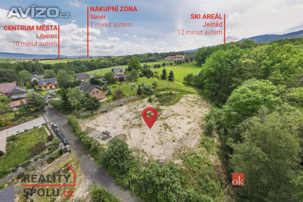 Prodej pozemky pro bydlení, 3 810 m2 - Liberec XXXIII-Machnín