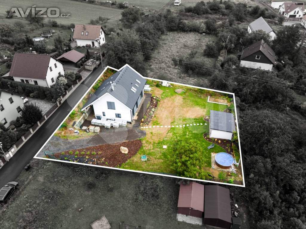 Prodej elegantního pasivního domu na pozemku 1423 m2, Pohořany u Litoměřic