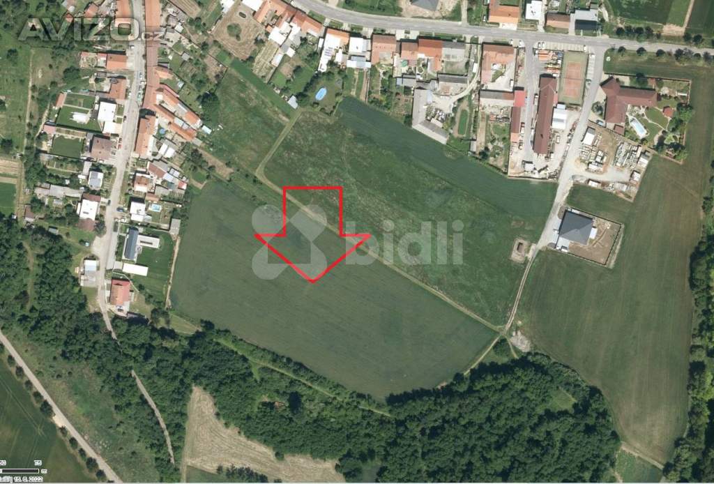 Prodej stavebního pozemku ve Vémyslicích, 3.889 m2