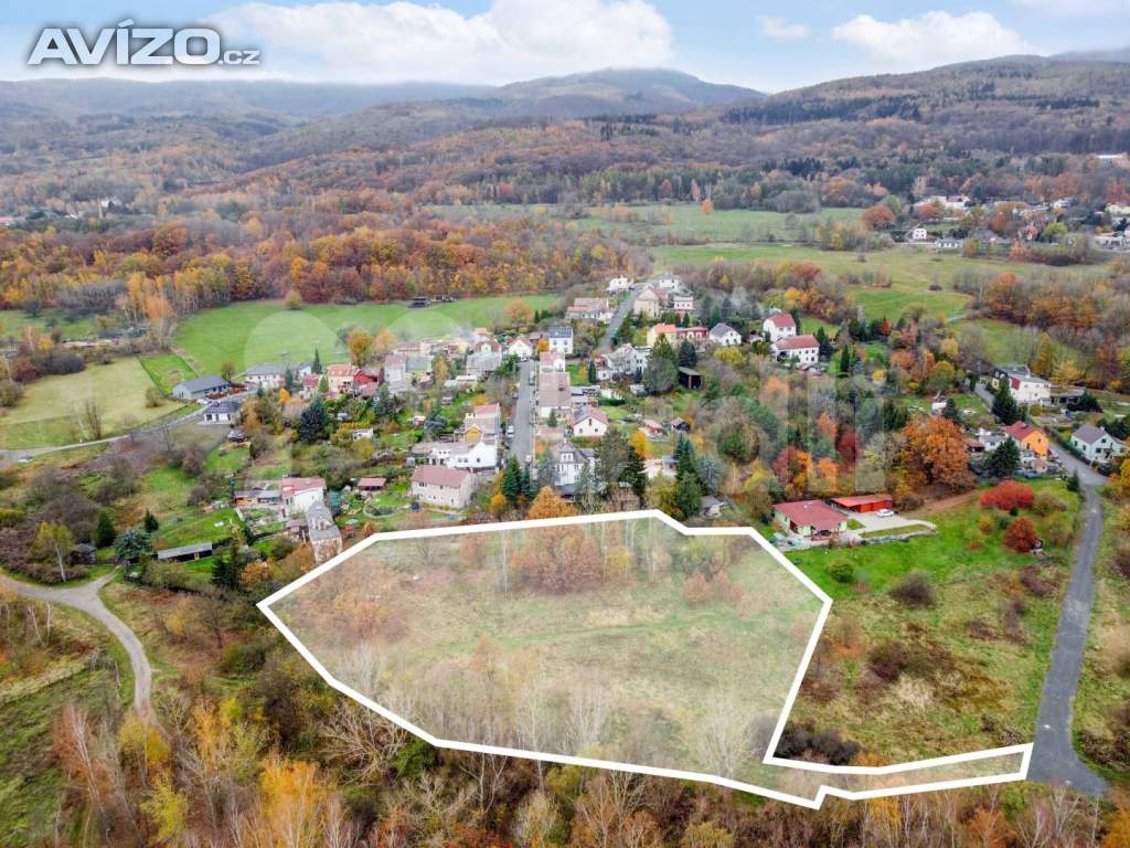 Prodej stavebního pozemku o výměře 6396 m2,  Košťany - Střelná, okr. Teplice