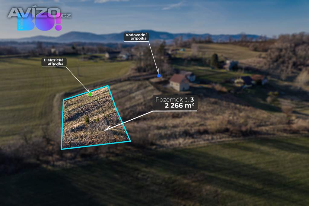 Prodej stavebního pozemku Třinec - Kojkovice 2266m2