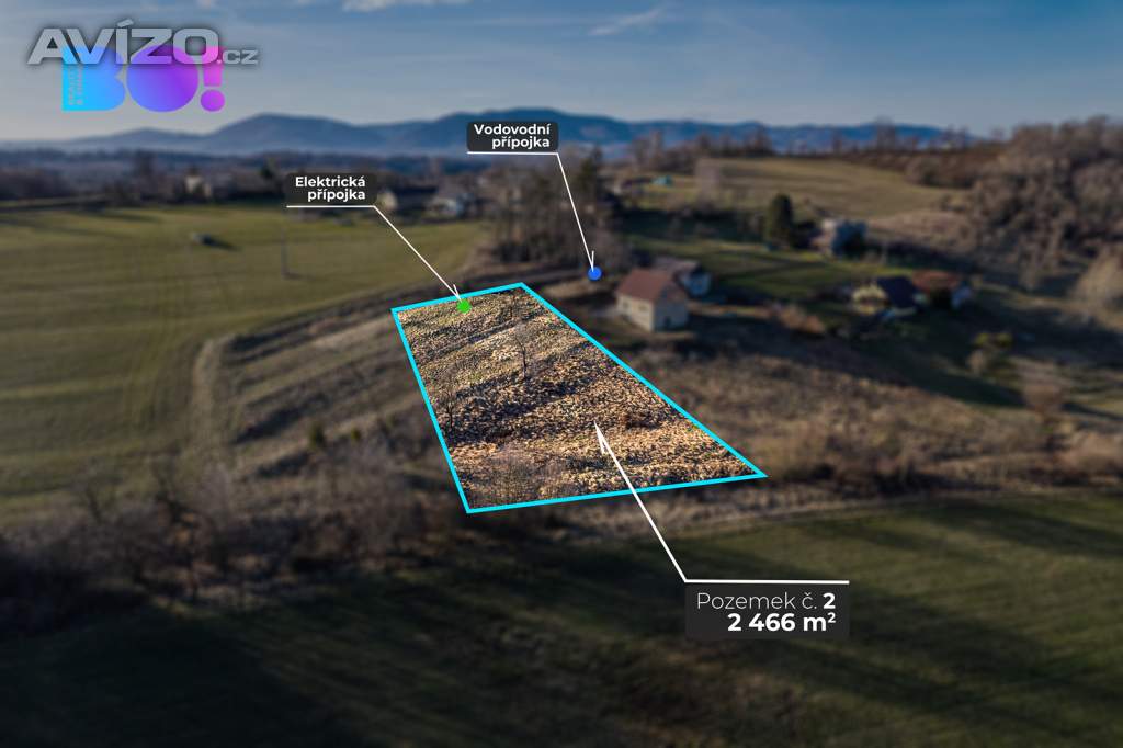 Prodej stavebního pozemku Třinec - Kojkovice, 2466m2