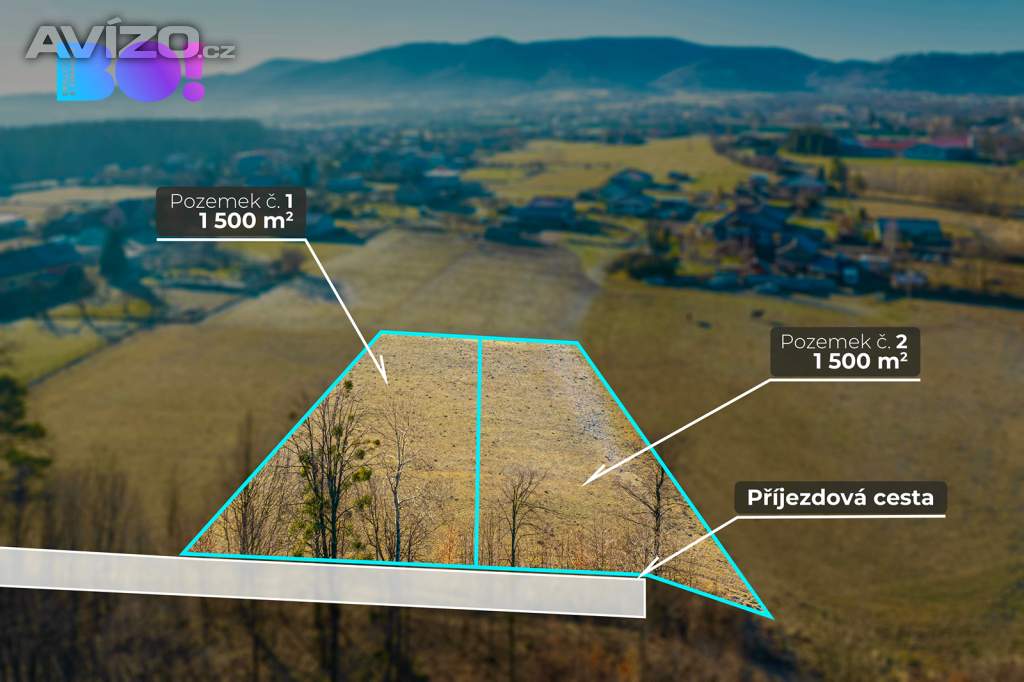 Prodej stavebního pozemku 1 500 m² Nebory