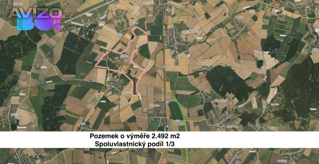 Prodej pole, 831 m², Věžky u Přerova