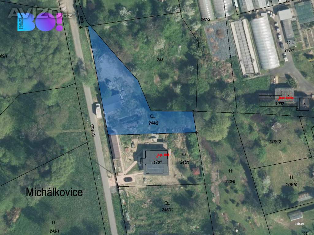 Prodej stavebního pozemku 1054 m2, Slezská Ostrava-Michálkovice