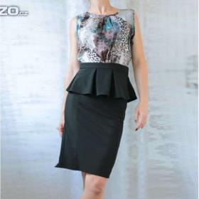 Vzorované peplum šaty Boohoo vel.38 / 15615415