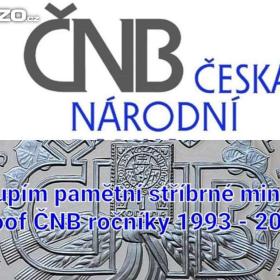 Obrázek k inzerátu: Koupim pametni stribrne mince CNB proof 1993 -  2004