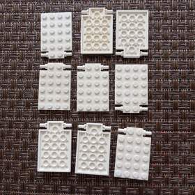 Fotka k inzerátu Prodám 9 ks LEGO 92099 Talíř, upravený 4 x 6 s pantem dveřní pasti  / 18589621