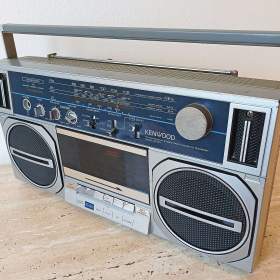 Fotka k inzerátu BOOMBOX Kenwood CR- 100, made in Japan, rok výroby 1985 – 1986, funkční, viz video / 19022705