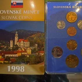 SLOVENSKÁ REPUBLIKA:  SADA OBĚŽNÝCH MINCÍ 1998 / 19037570