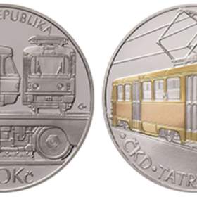 Fotka k inzerátu 500 Kč Pamětní stříbrná Tramvaj ČKD Tatra T3 proof / 19118740