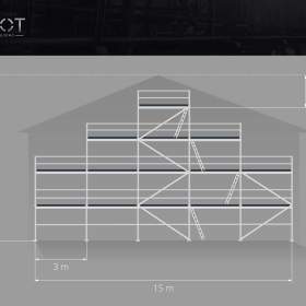 Fotka k inzerátu Nove lešení scaff 74 Plettac -  156 M2 / 19226806