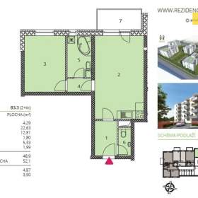 Fotka k inzerátu Pronájem, byt 2+kk, 57 m2 / 19251427