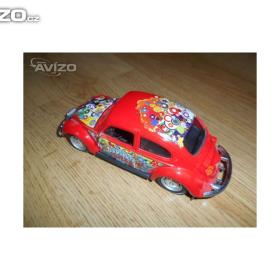 Fotka k inzerátu Model auta-  Red Hippie VW Beetle / 11104364